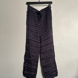 LOFT Navy Patterned Pants